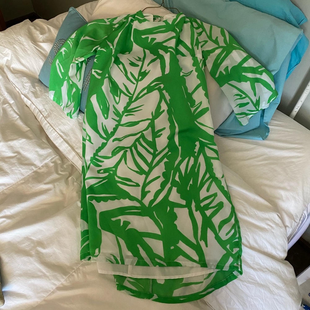 Limited Edition Lilly For Target Green Palm Dress